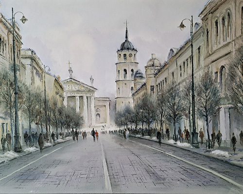 Лысюкас Александрас. Проспект Гедиминаса.