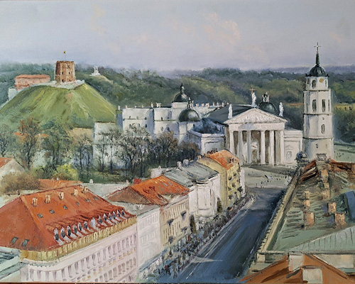 Лысюкас Александрас. Панорама Вильнюса.