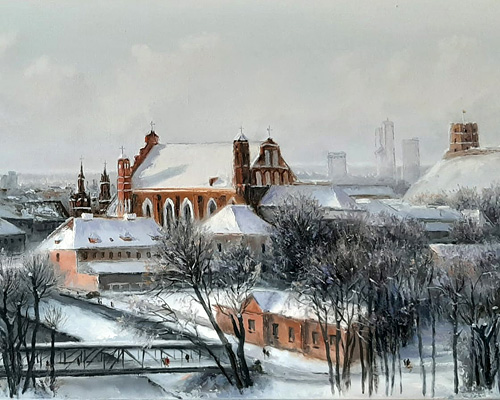 Лысюкас Александрас. Старый город. Зима.
