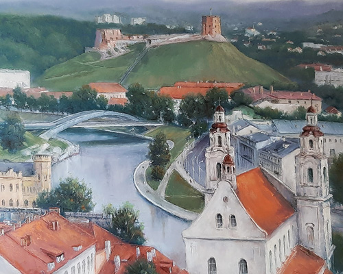 Лысюкас Александрас. Вид на замок Гедимино.
