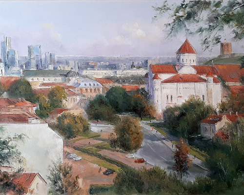 Лысюкас Александрас. Вид с горы Субачяус. 1978 г.