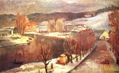 Мацкявичюс Витаутас. Первый снег. 1946 год.