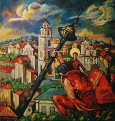 Багдонас Арвидас. Св. Христофор (1991 г.) 132 x 121.