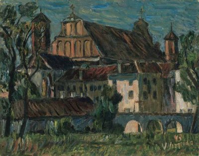 Визгирда Викторас | (1904-1993). Бернардинский костел. 1943. Холст, масло. 73 x 92. LDM 534.