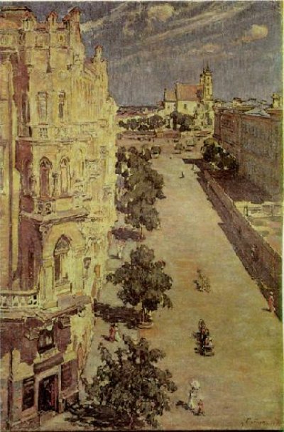 Сергеев-Коробов Николай. Костел Св. Якова и Филиппа. 1918.