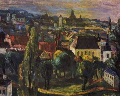 Гудайтис Антанас | (1904-1989). Старый город. 1940. 73 x 92.