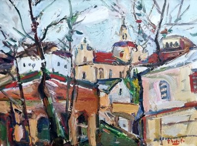 Гудайтис Пранас. Старый Вильнюс 2. 40 x 30. Картон, масло.