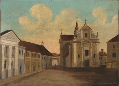 Калиновский С. Виленский костел Св. Иосифа, 1877 г. очень напоминает фото Ю.Чеховича.