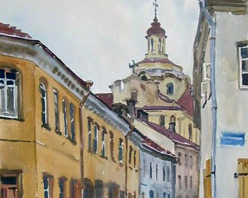 Лаповок Владимир. Улица в Старом городе.