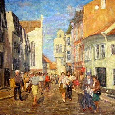 Художник неизвестен. Ул. Пилес, 1980-е годы