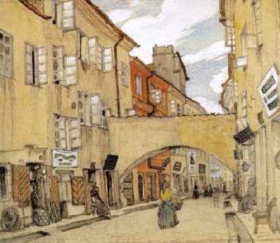 Добужинский Мстислав Валерианович. Ул. Стеклянная, 1907 г.