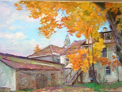 Тарасова Татьяна. "Старый Вильнюс. Дворик улицы Бокшто".