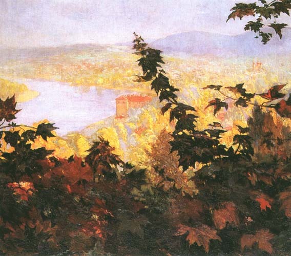 Яроцкий Станислав | (1871 - 1944).  Вид на Антоколь. 89,5 x 100.