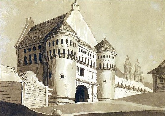 Смуглевич Франциск | (1745-1807). Ворота Субоч Виленской оборонительной стены.