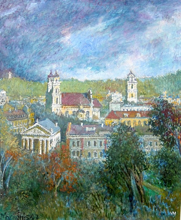 Мацконис-Мацкявичюс Ионас | (1922-2002). Vilniaus rūmai. 1997. 60 x 50.