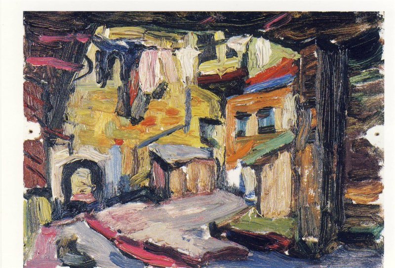 Хволес Рафаель | (1913-2002). Двор на ул. Антокольске, 1957-58.