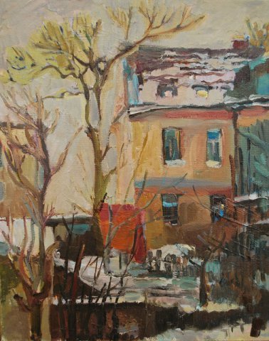 Костина Ирина. Ужупис, 24 x 30, 2010.